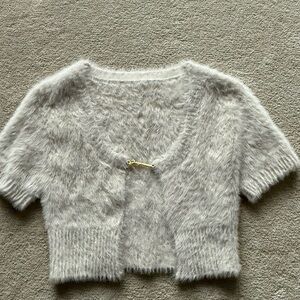 Jacquemus Gray Fuzzy Cardigan